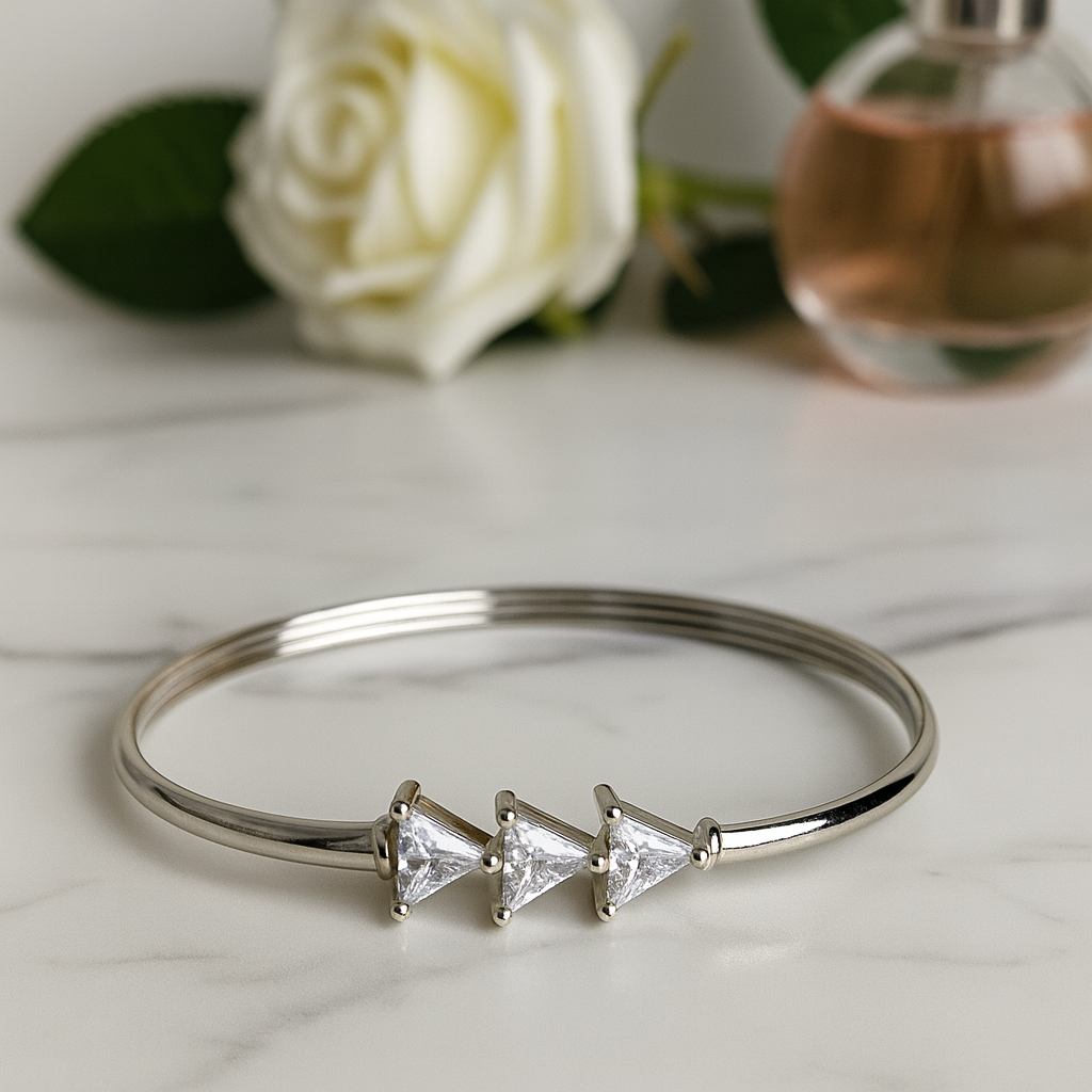 Trinity Spark Silver Bracelet