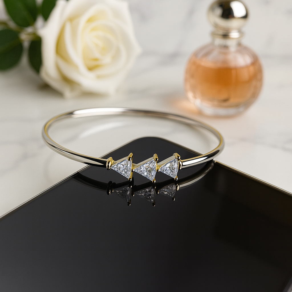 Trinity Spark Silver Bracelet