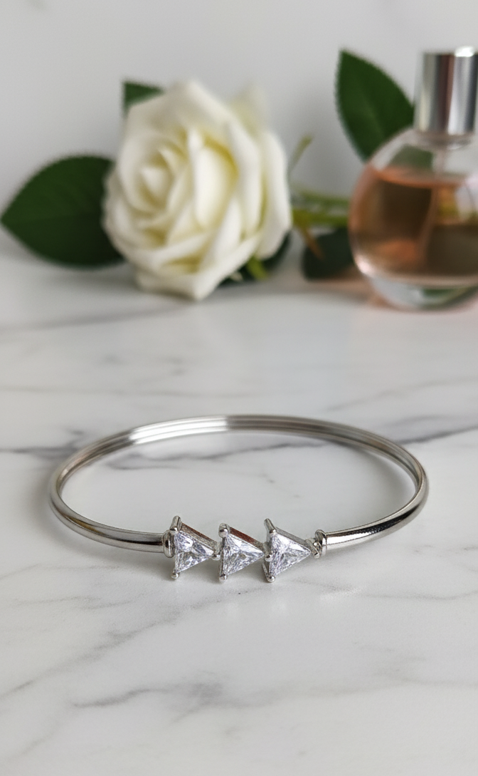 Trinity Spark Silver Bracelet