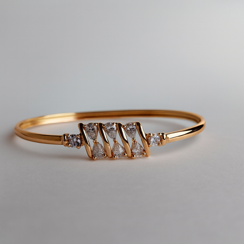 Radiant Spiral Rose Gold Bracelet