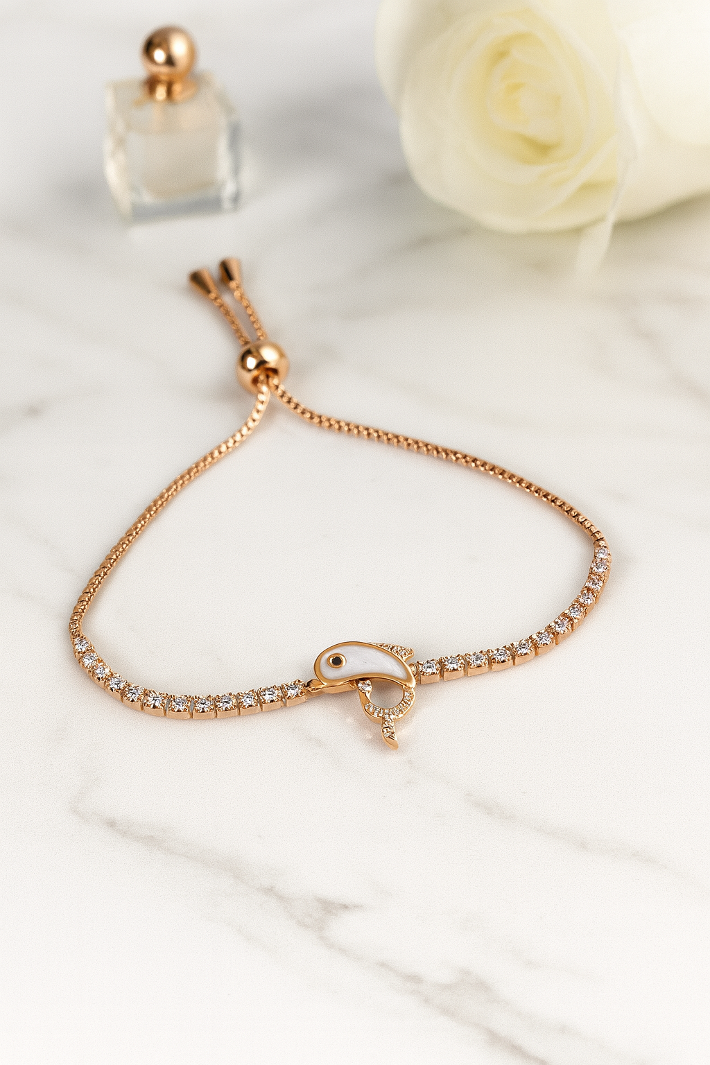 Fish Bracelet – Enamel Fish Charm