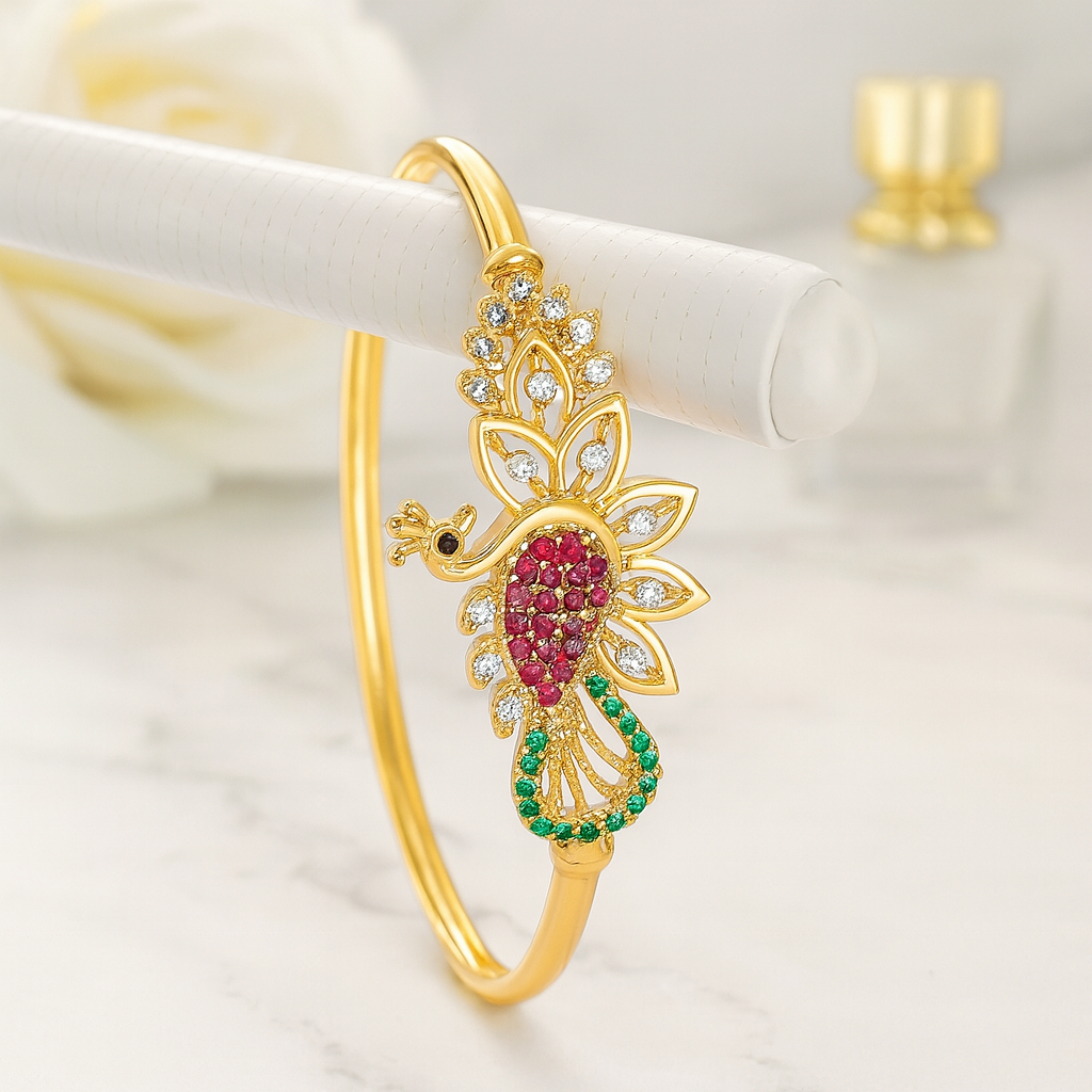 Majestic Peacock Green Glow