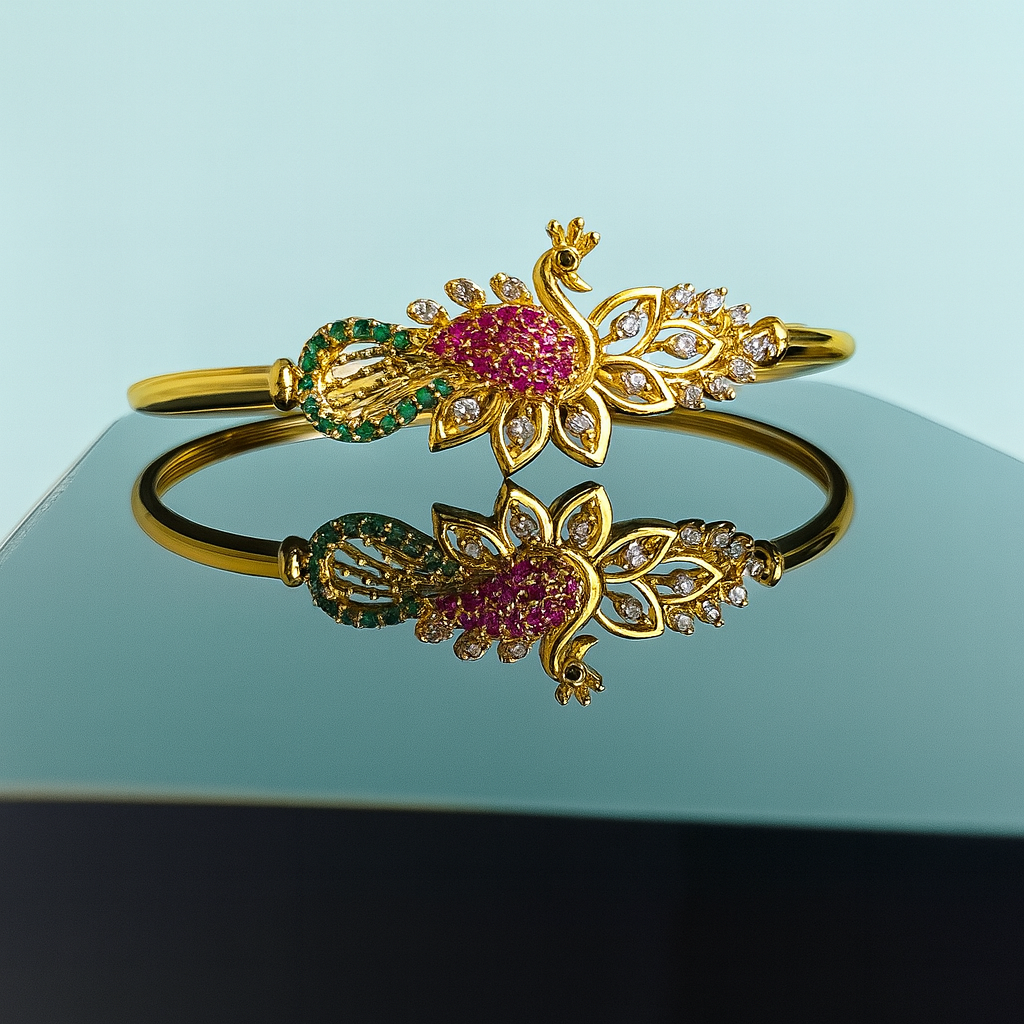 Majestic Peacock Green Glow