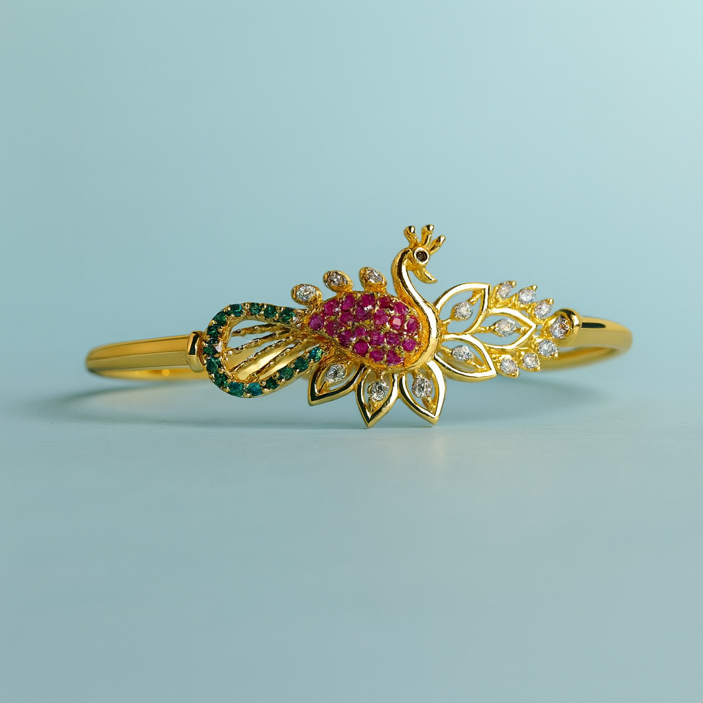 Majestic Peacock Green Glow