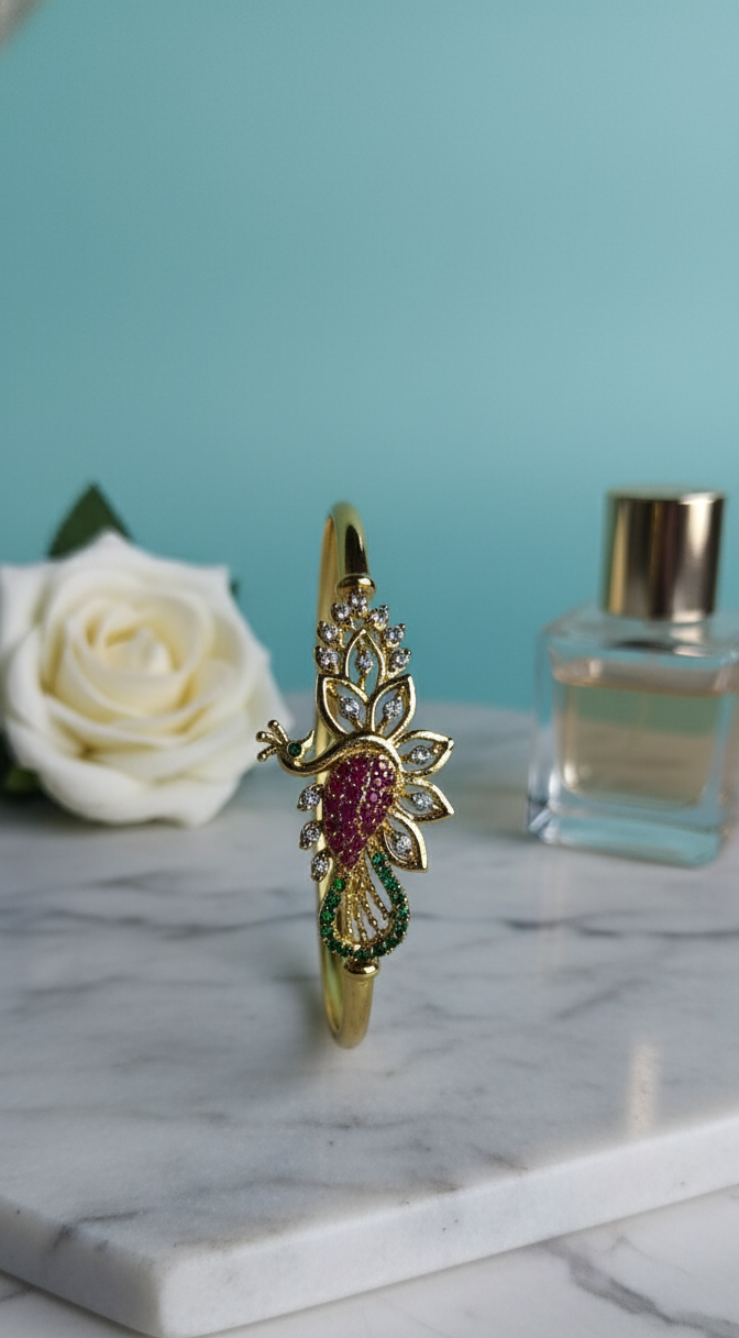 Majestic Peacock Green Glow