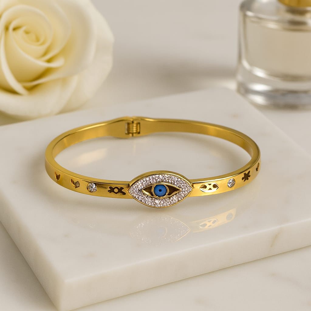 Evil Eye Gold-Plated Bracelet