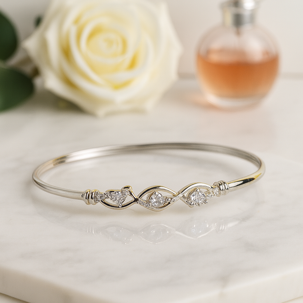 Celeste Spark Silver Bracelet