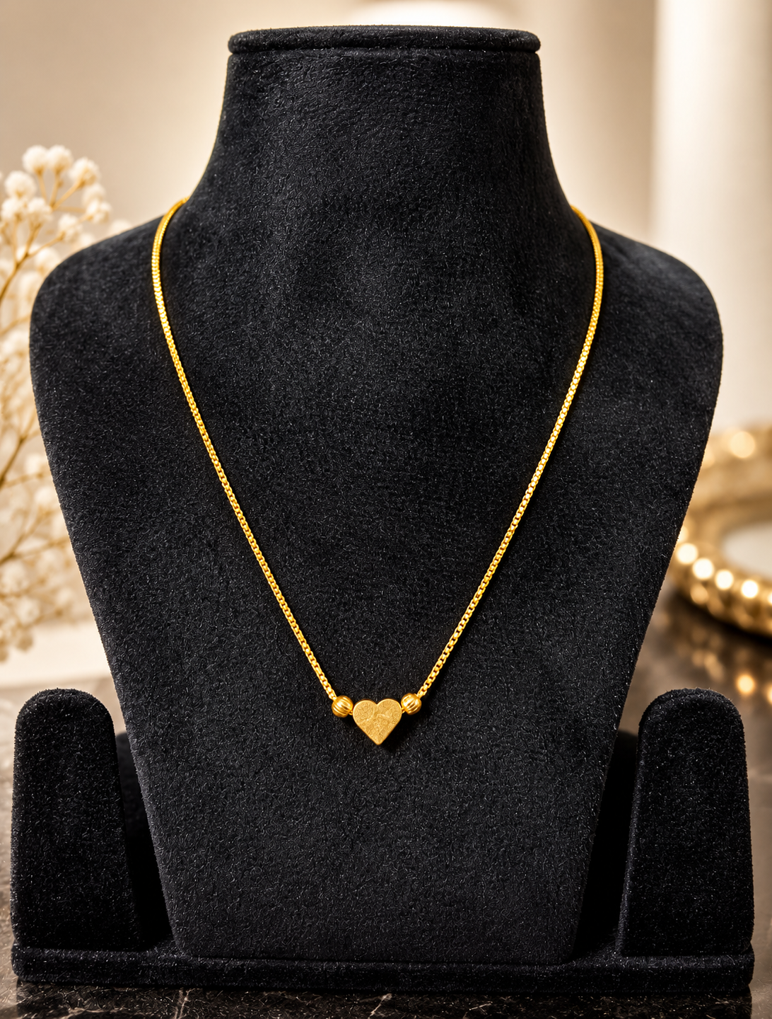 Little Heart pendant in a gold plated chain